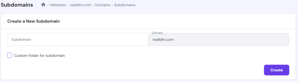 subdomain 